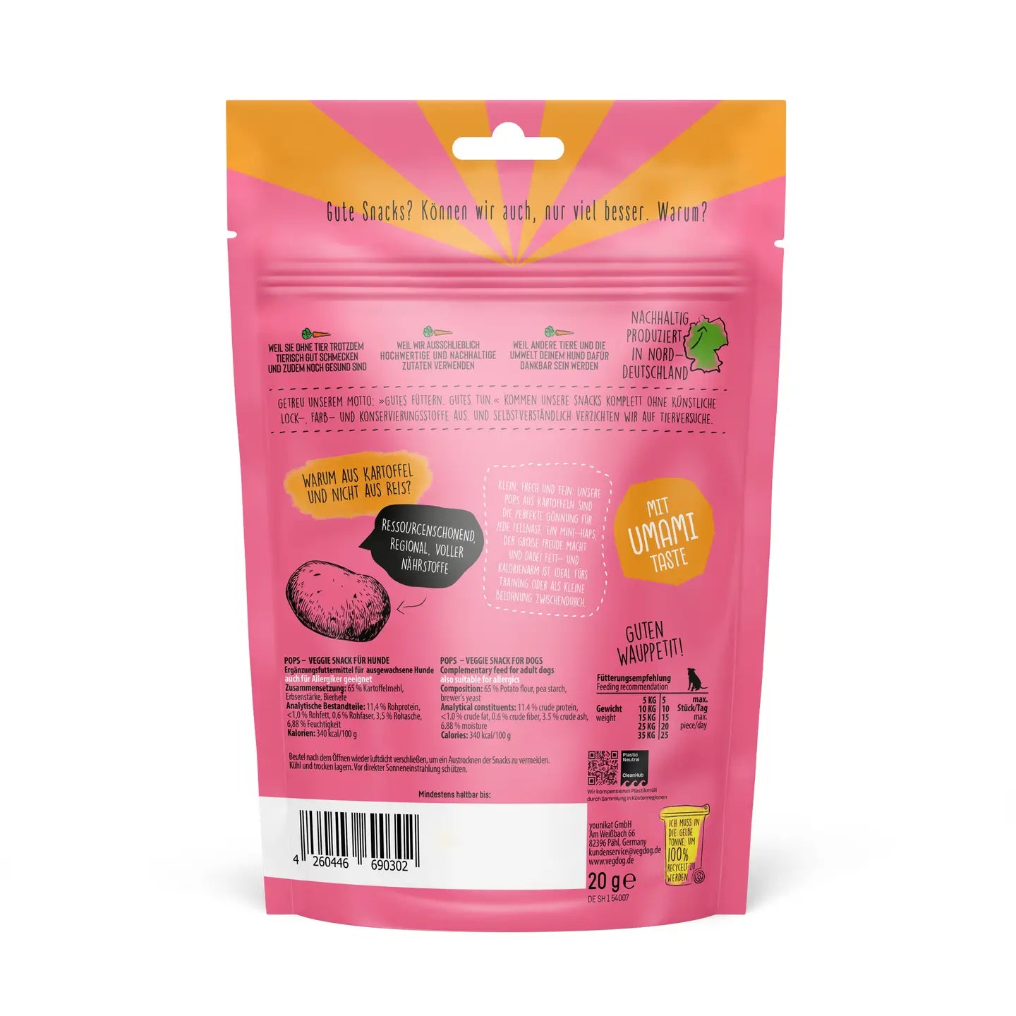 VEGDOG POPS 20g