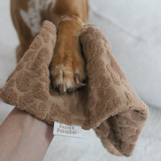 Pfötchentuch Leo Dots - Braun