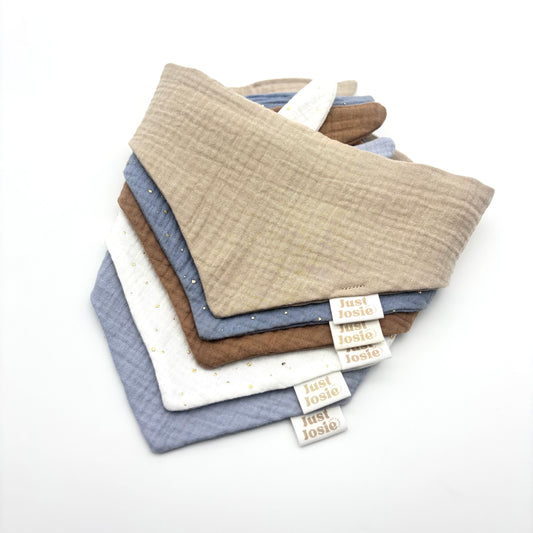 Musselin Halstuch - COZY (hellblau)