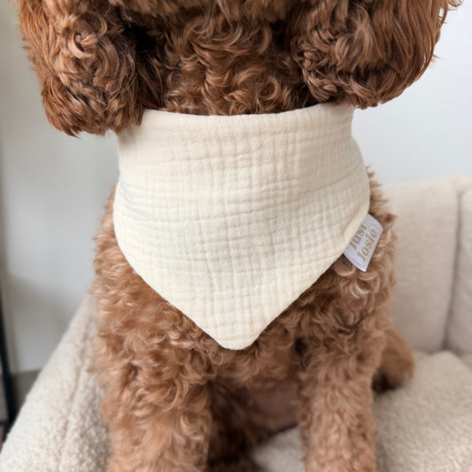 Musselin Halstuch - Cremeweiß