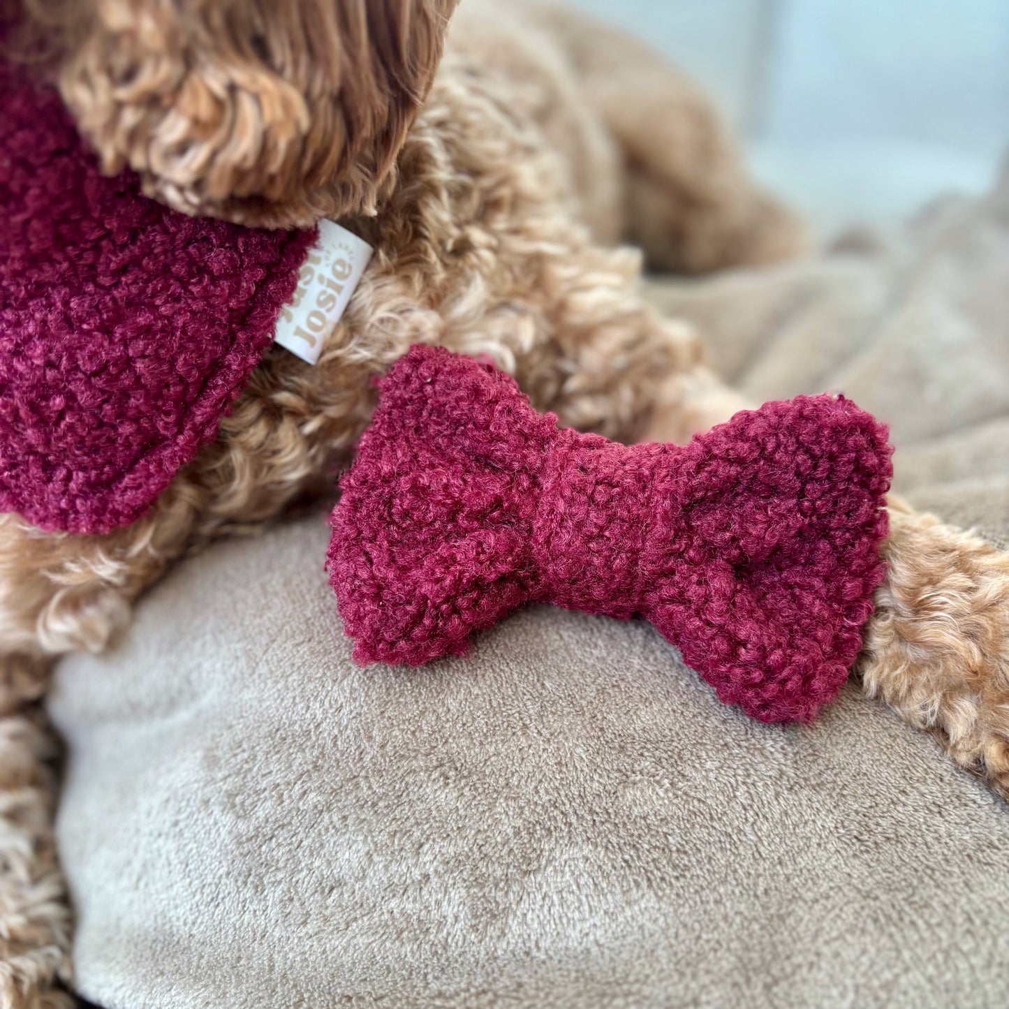 Bouclé Halstuch - Burgundy