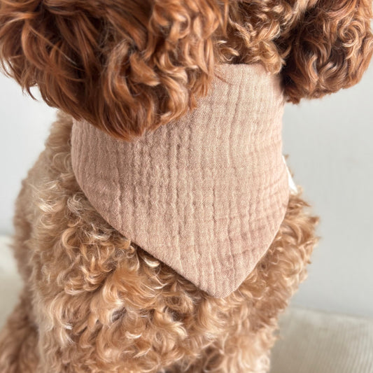 Musselin Halstuch - Braun