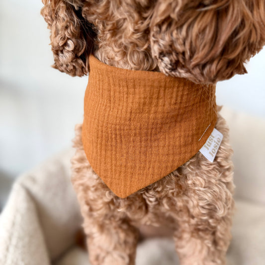 Musselin Halstuch - Zimt