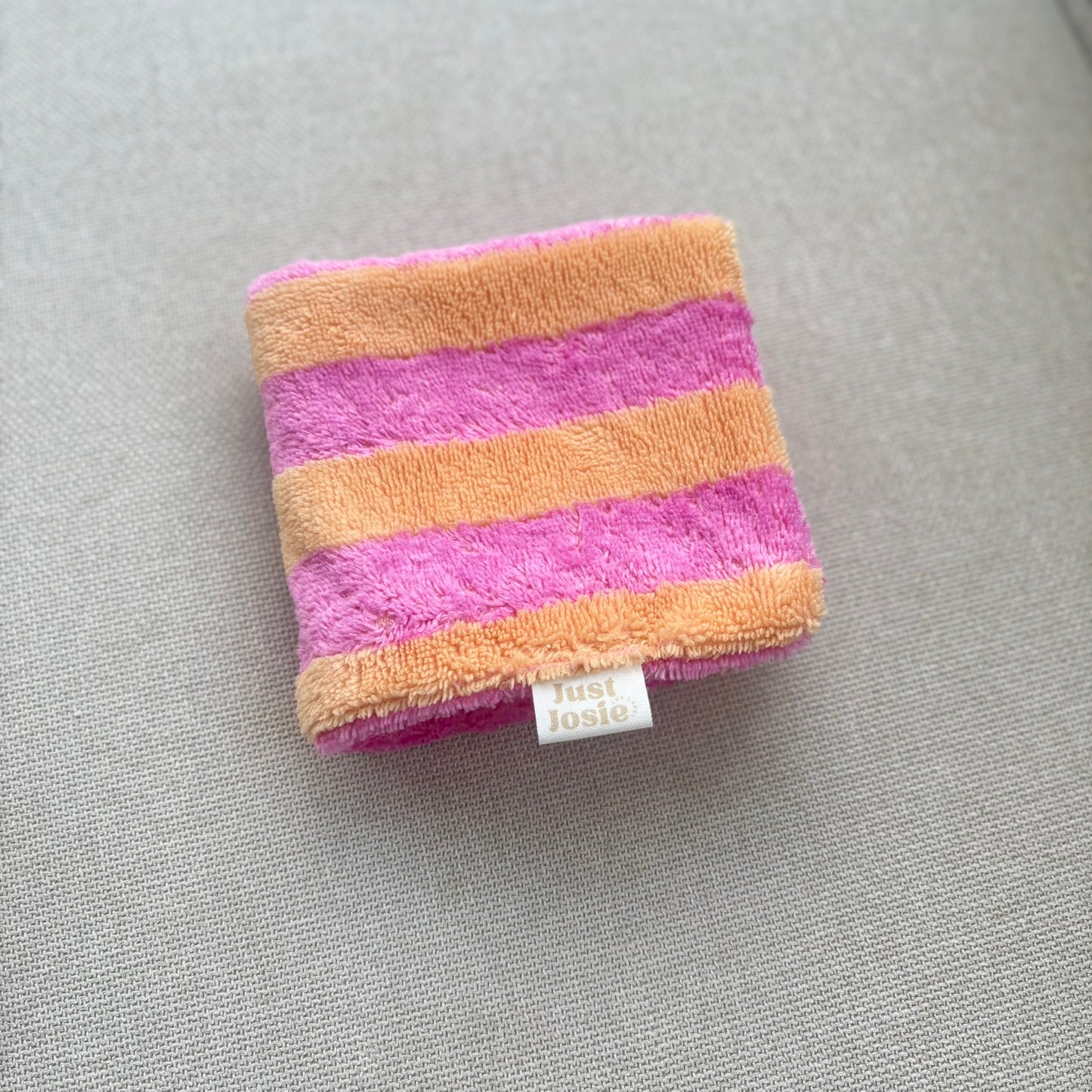 Pfötchentuch - Gestreift Pink/Gelb - Limited Edition -