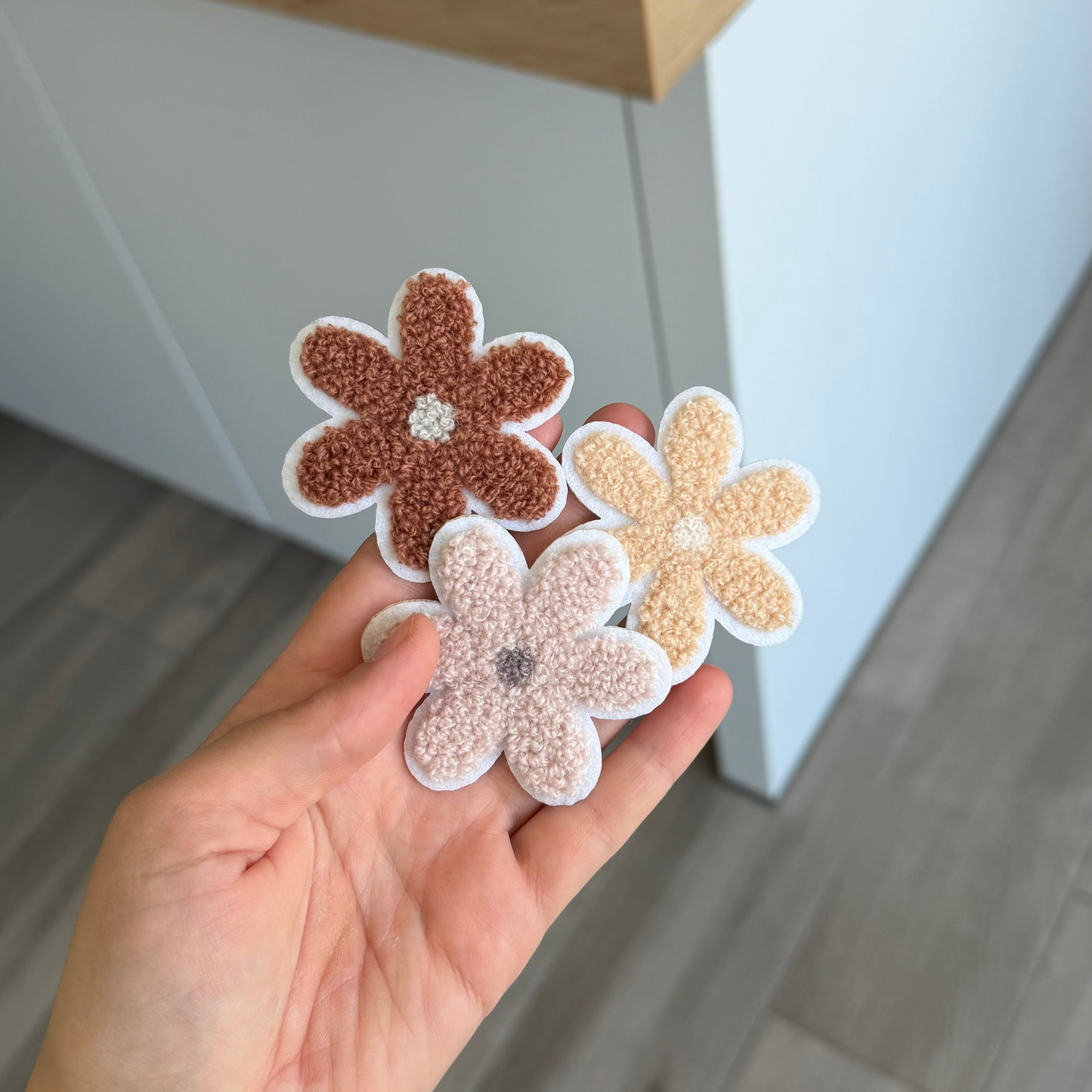 Blumen Patch für Musselin Halstuch