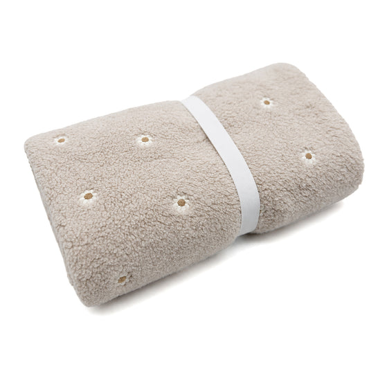 Kuscheldecke Wildflower Taupe