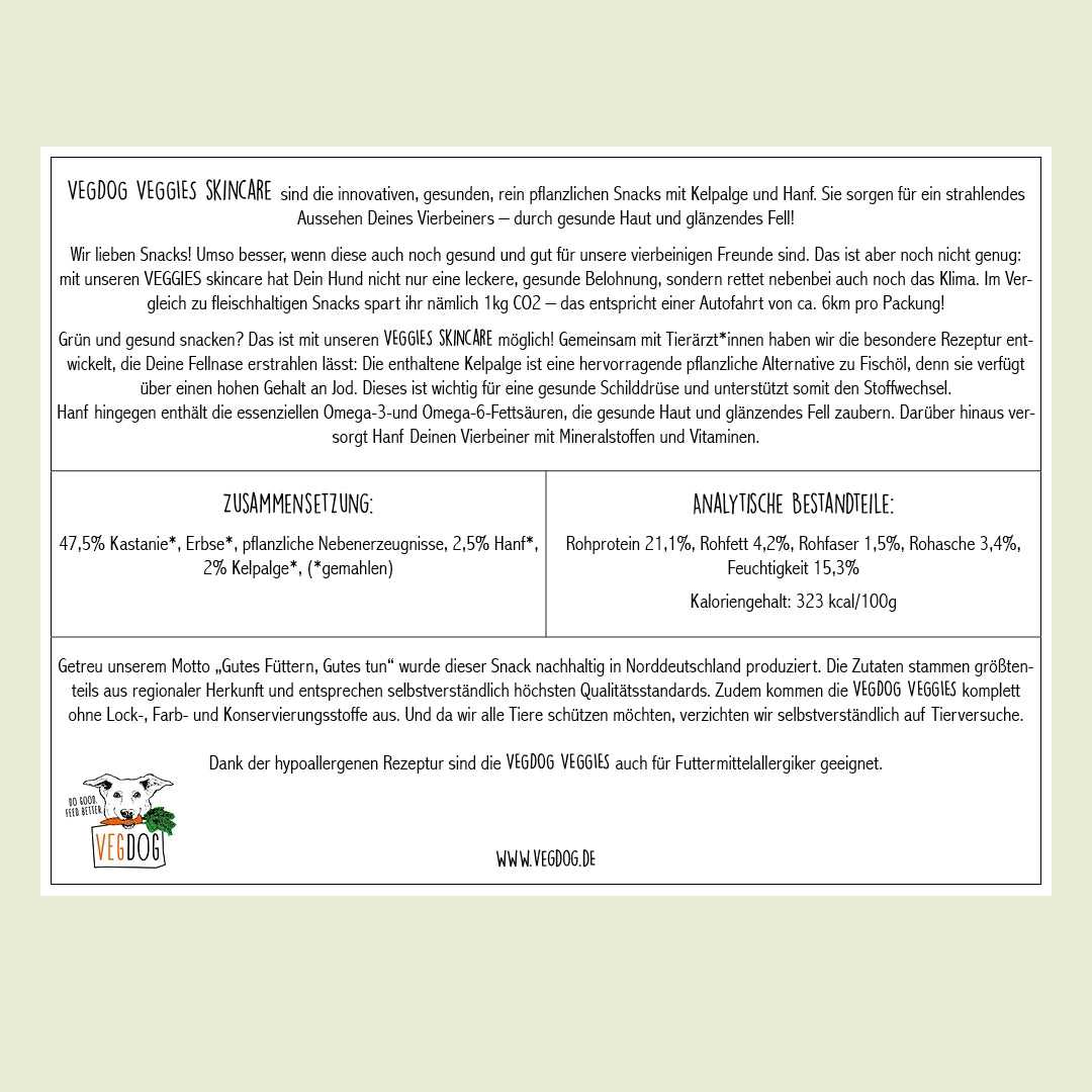 VEGDOG VEGGIES SKINCARE