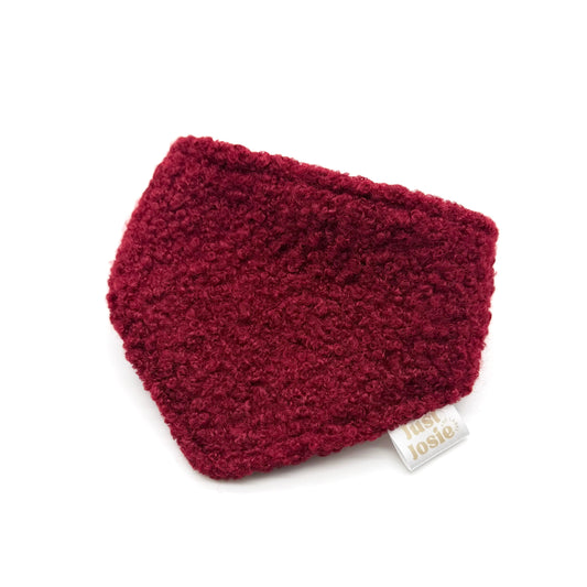 Bouclé Halstuch - Cozy Red