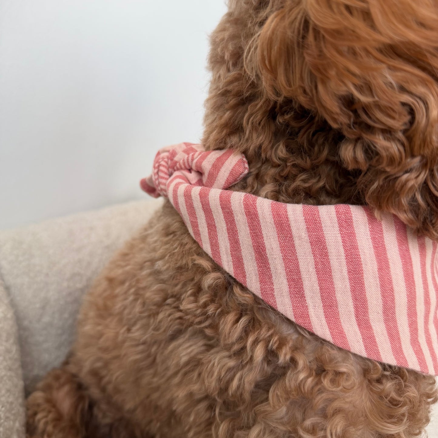 Musselin Halstuch - Stripes Peach