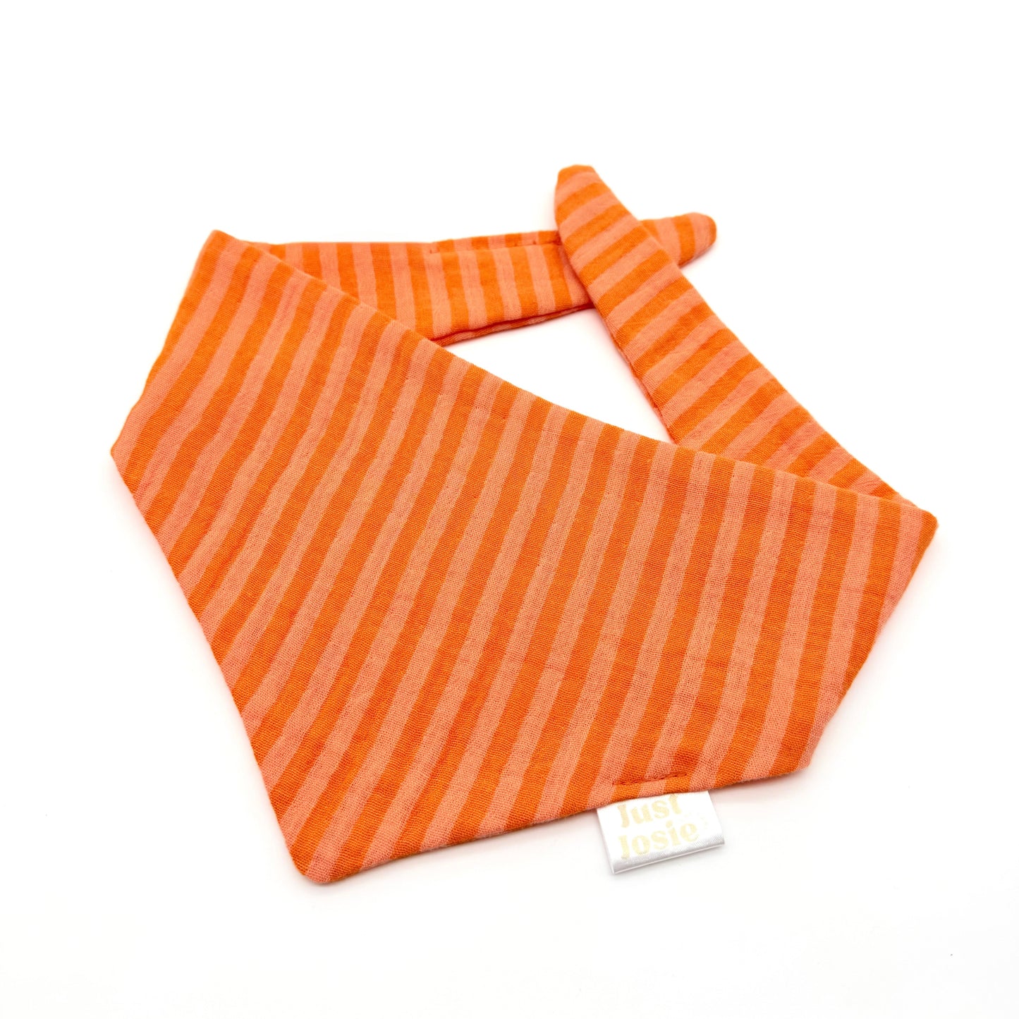 Musselin Halstuch - Stripes Orange/Rosa