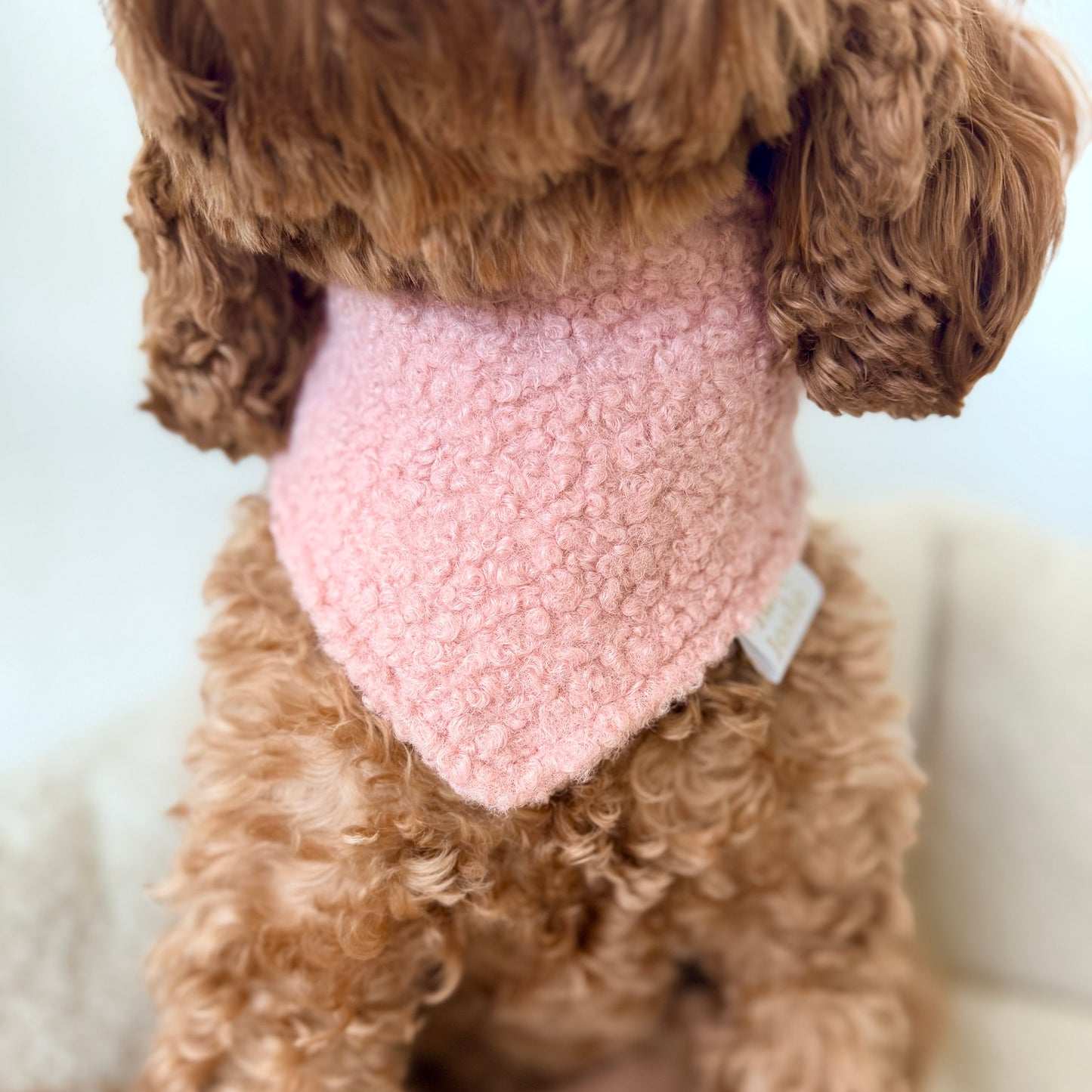 Bouclé Halstuch - Rosé