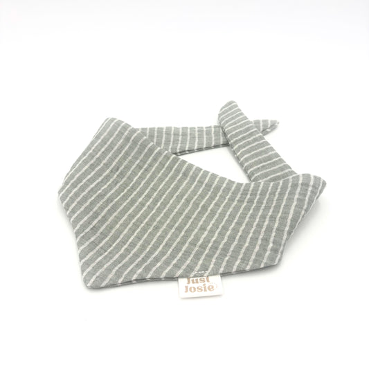 Musselin Halstuch Stripes - Grün