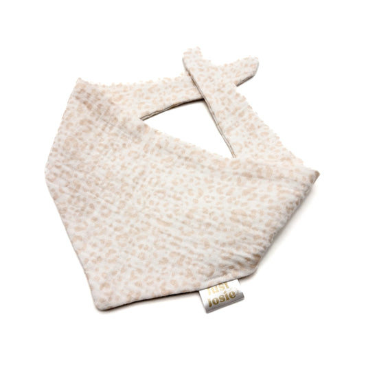 Musselin Halstuch - Leo (weiß/beige)