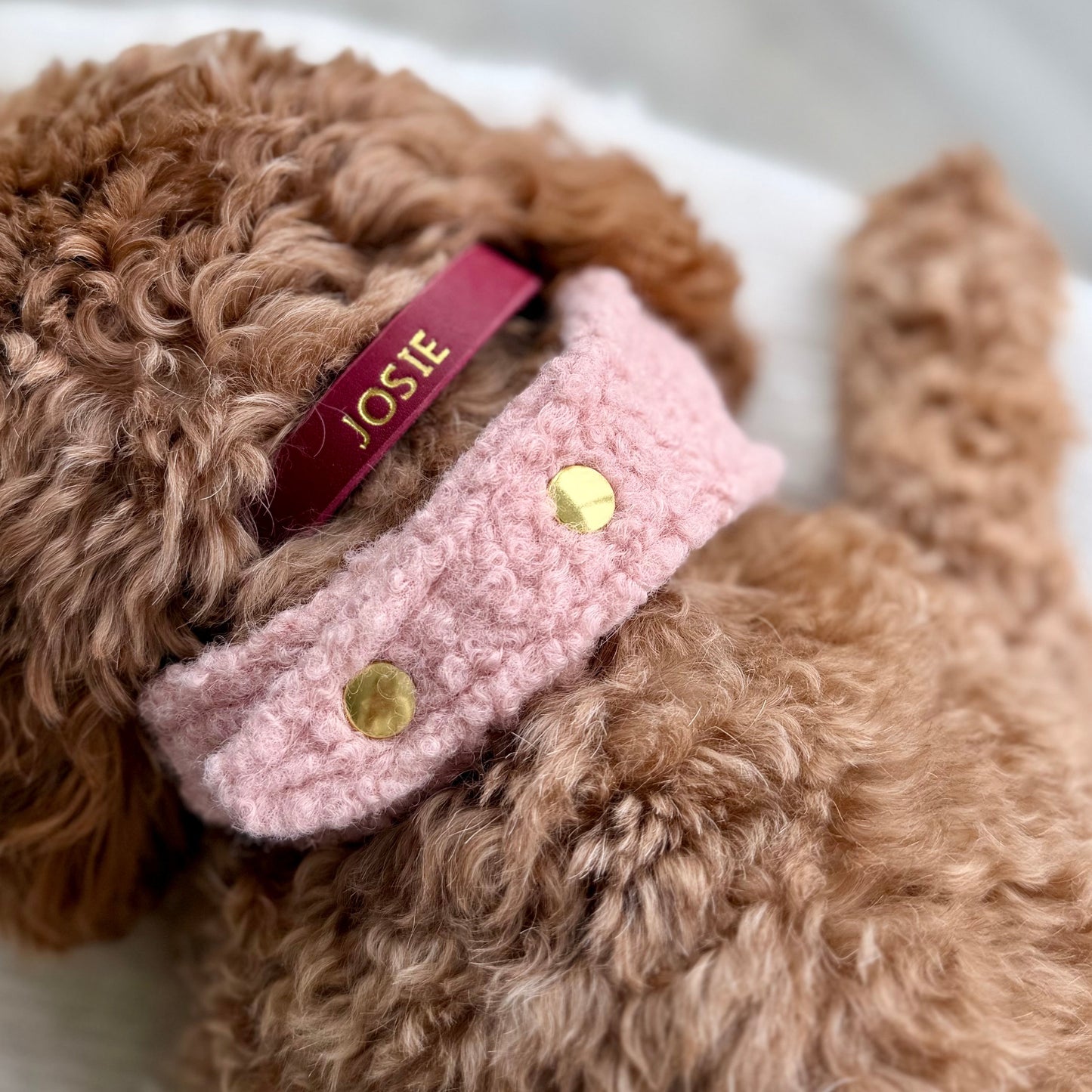 Bouclé Halstuch - Rosé