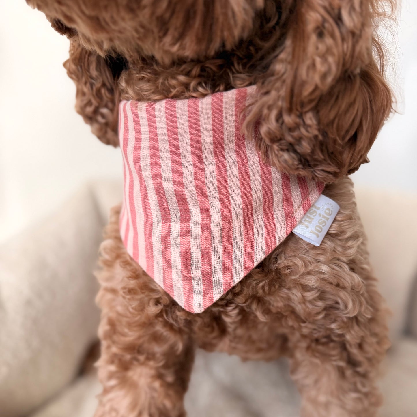 Musselin Halstuch - Stripes Peach