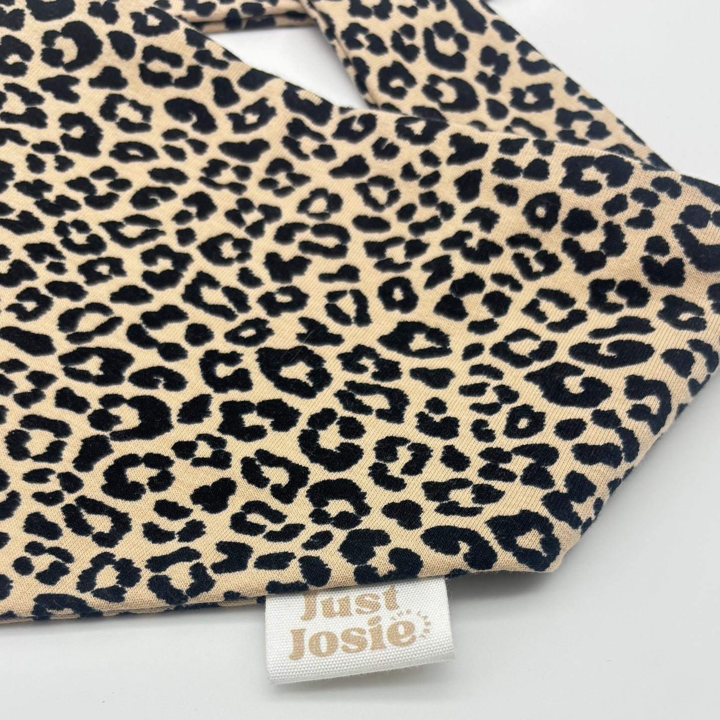 Musselin Halstuch - Leo (schwarz/braun)