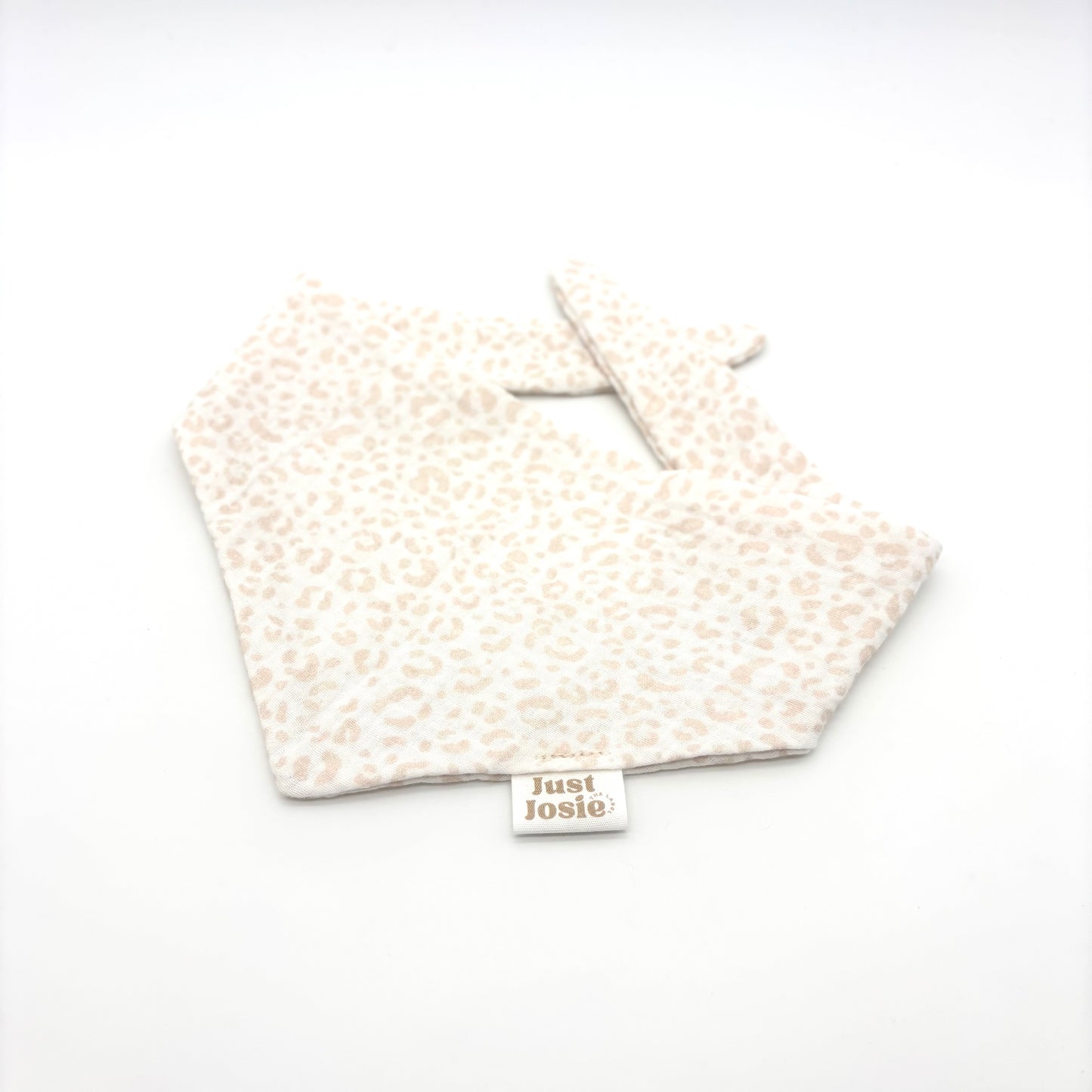 Musselin Halstuch - Leo (weiß/beige)
