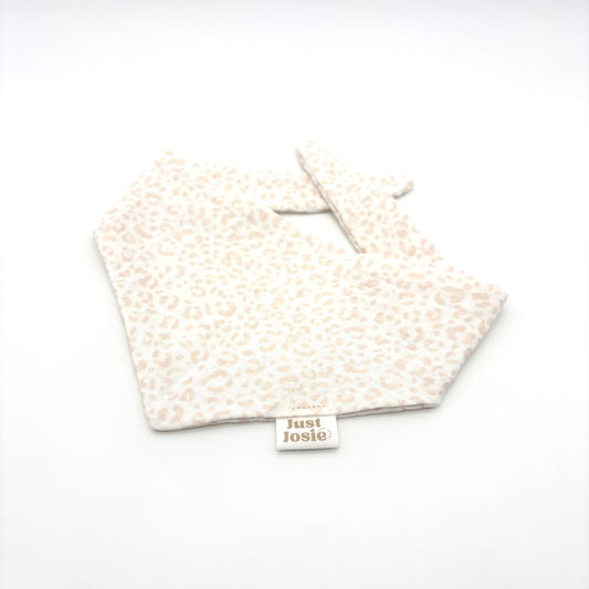Musselin Halstuch - Leo (weiß/beige)