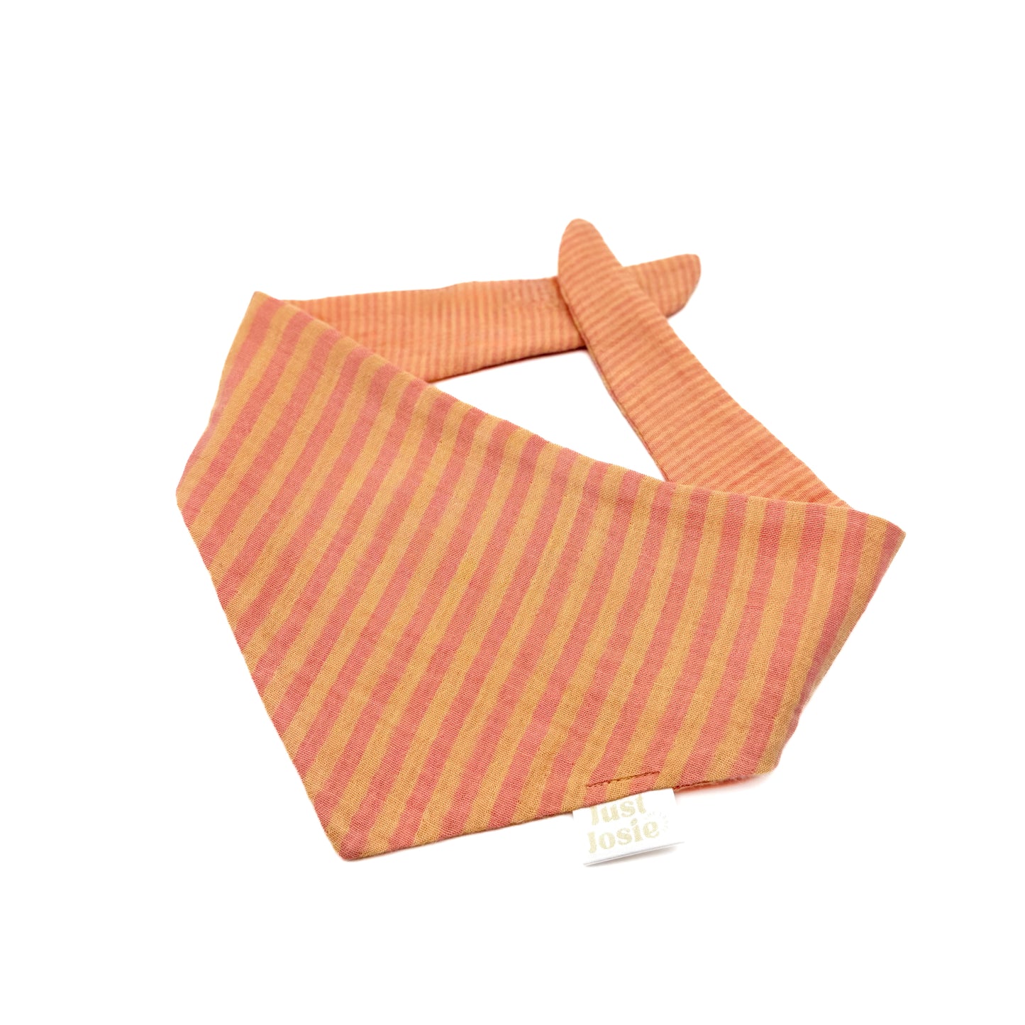 Musselin Halstuch - Stripes Peach/Gelb