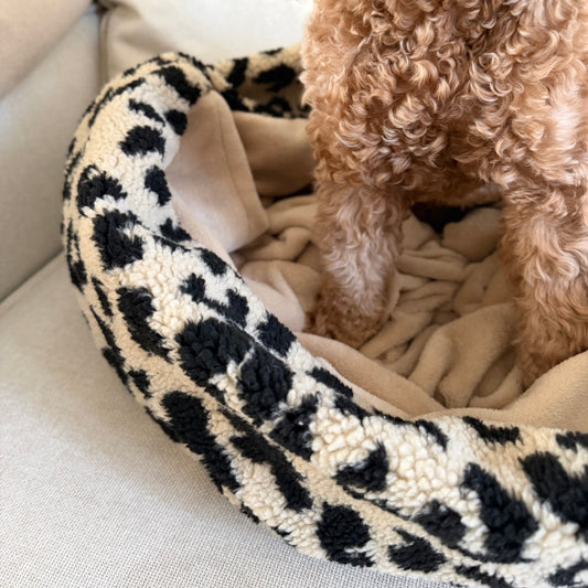 Kuschelnest - Leo Black/Creme