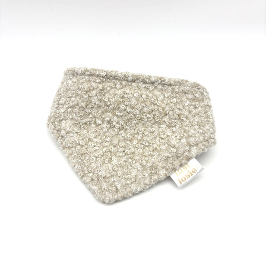 Bouclé Halstuch - Creme