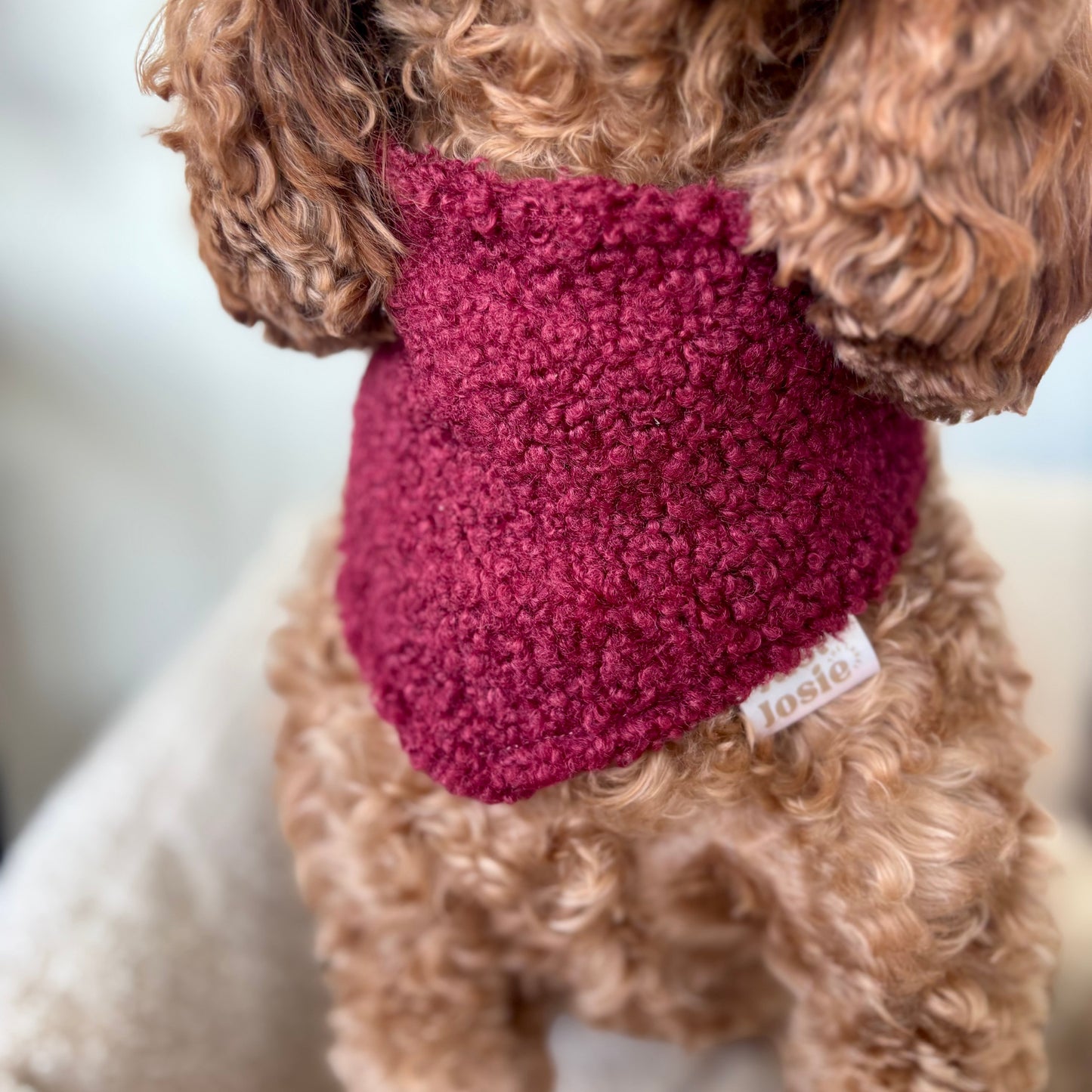 Bouclé Halstuch - Burgundy