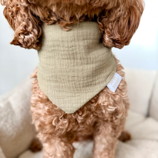 Musselin Halstuch - Olive