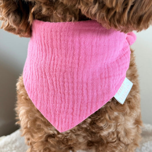 Musselin Halstuch - Flamingo Pink