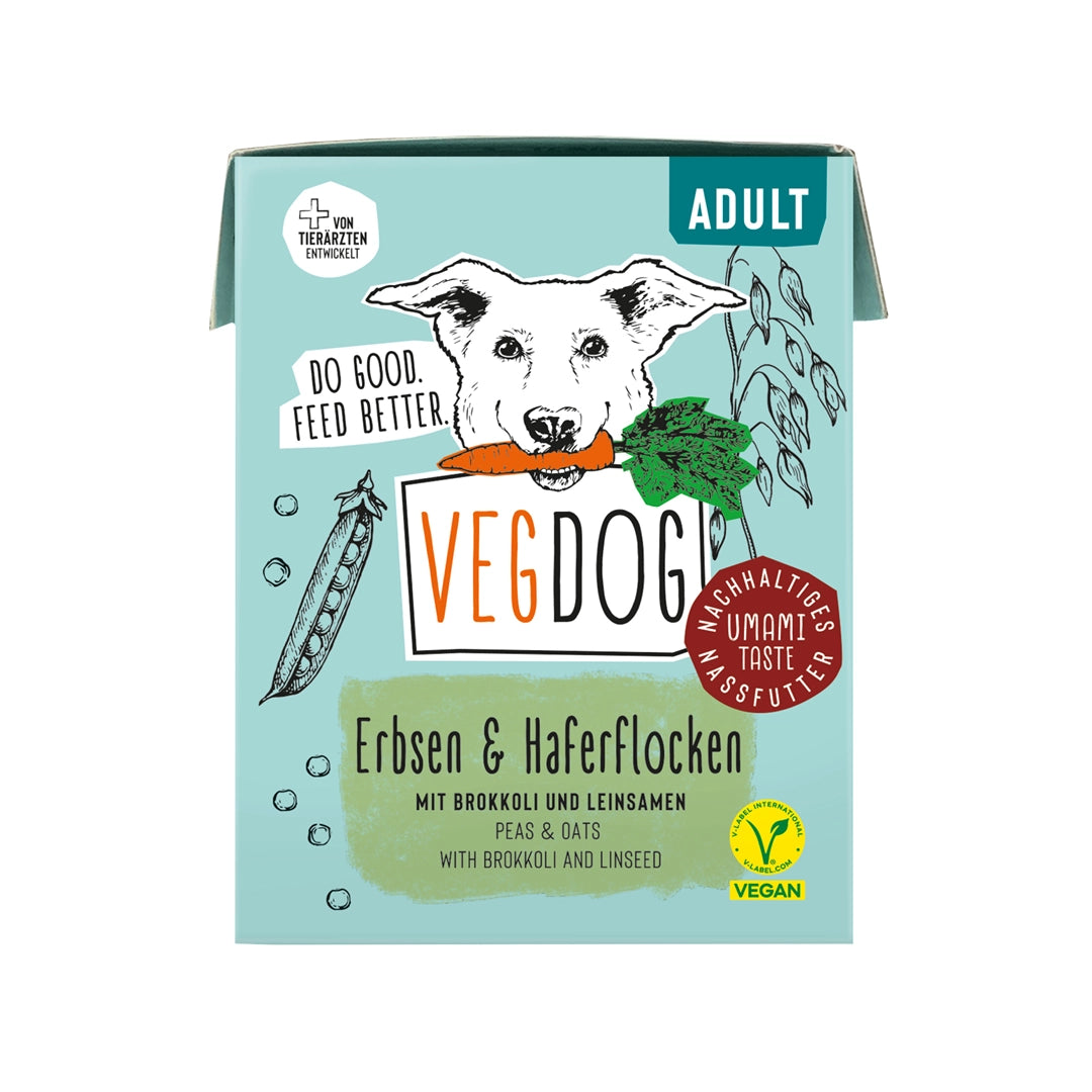 VEGDOG - Nassfutter Erbse & Haferflocken