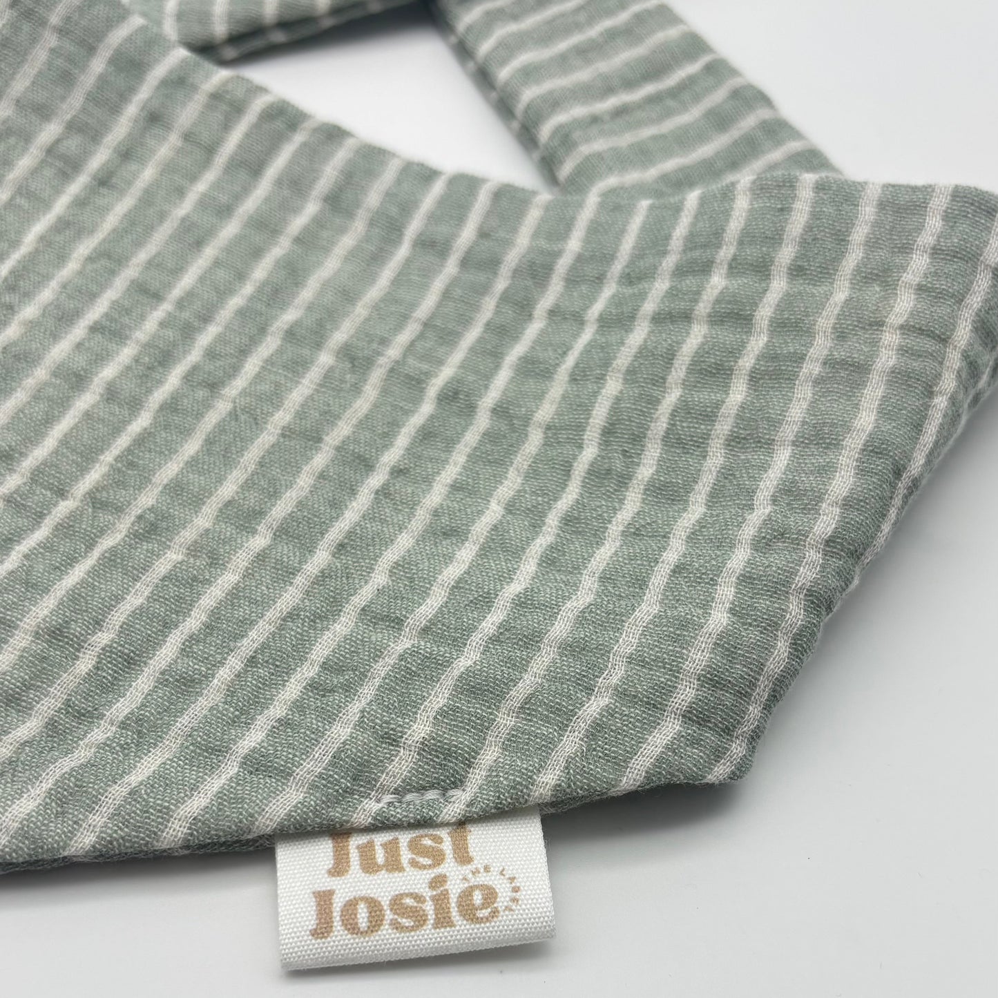 Musselin Halstuch Stripes - Grün