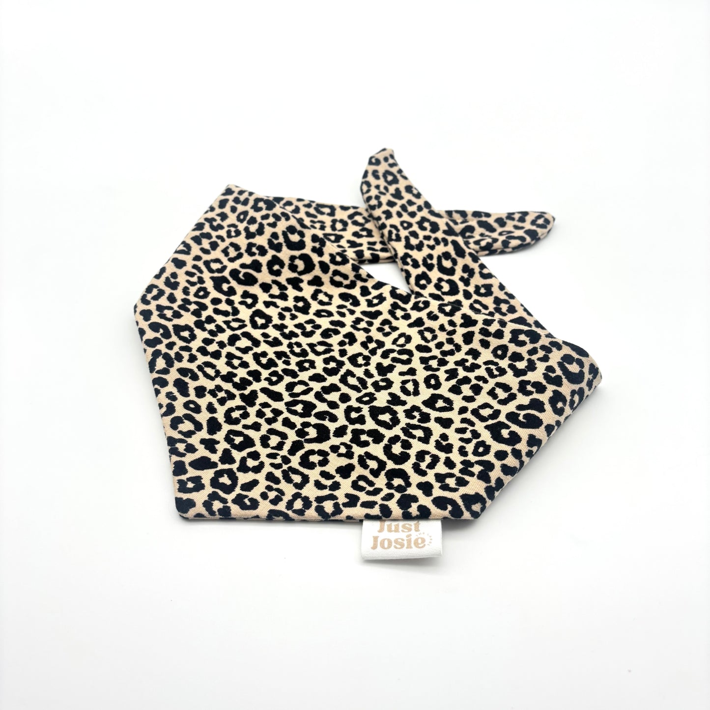 Musselin Halstuch - Leo (schwarz/braun)