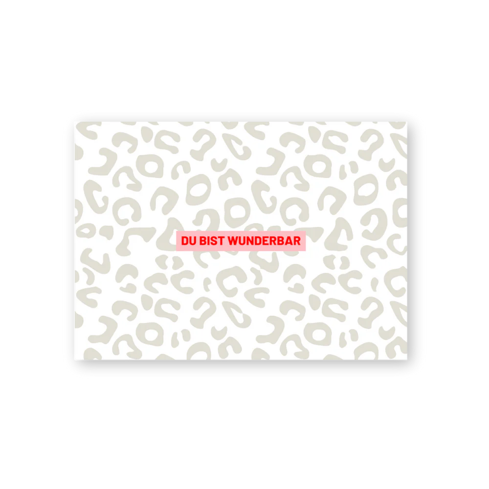 Postkarte - Du bist wunderbar