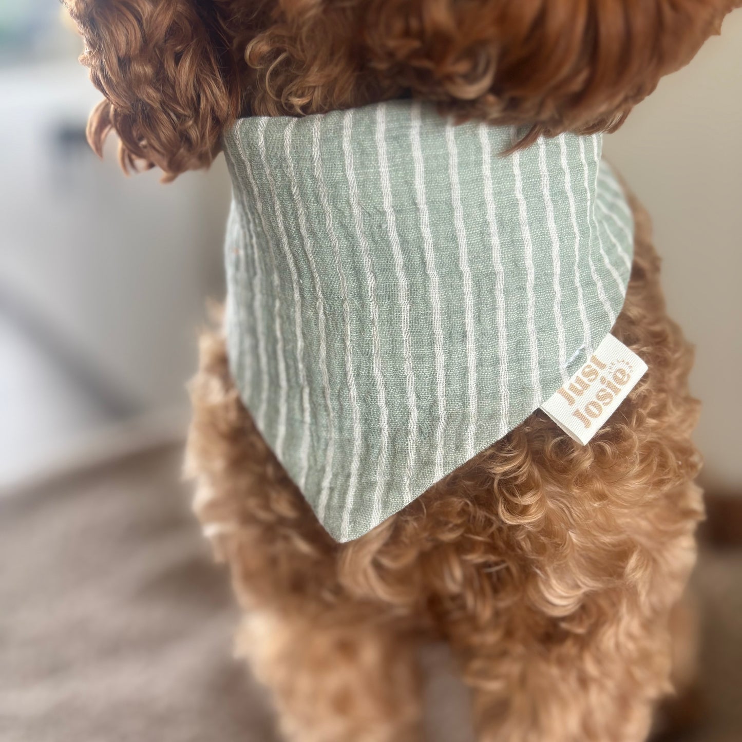 Musselin Halstuch Stripes - Grün