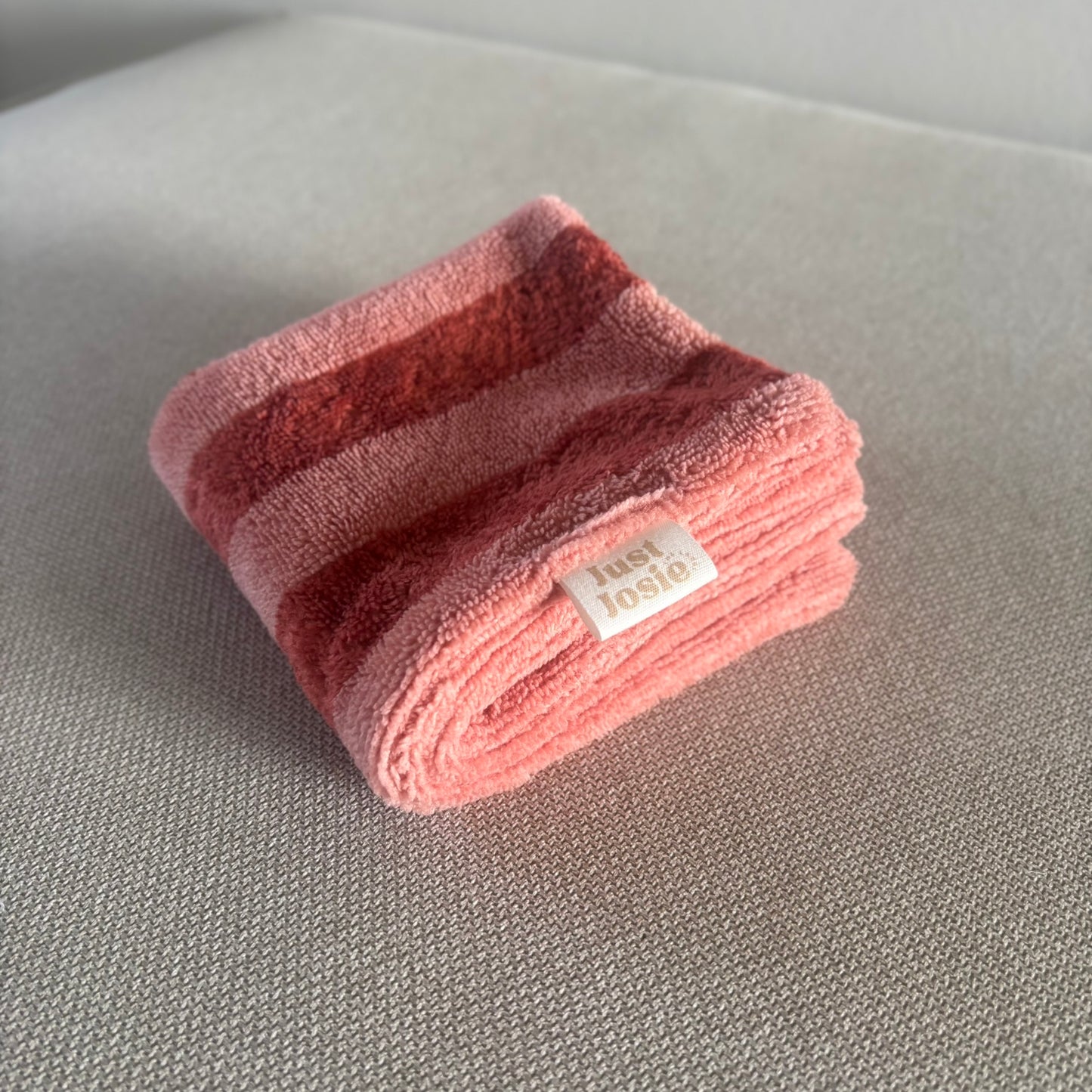 Pfötchentuch - Gestreift Rot/Rosa -Limited Edition