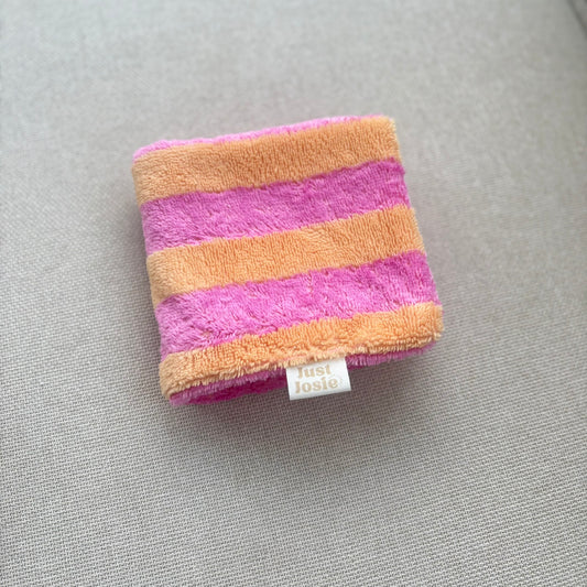 Pfötchentuch - Gestreift Pink/Gelb - Limited Edition -