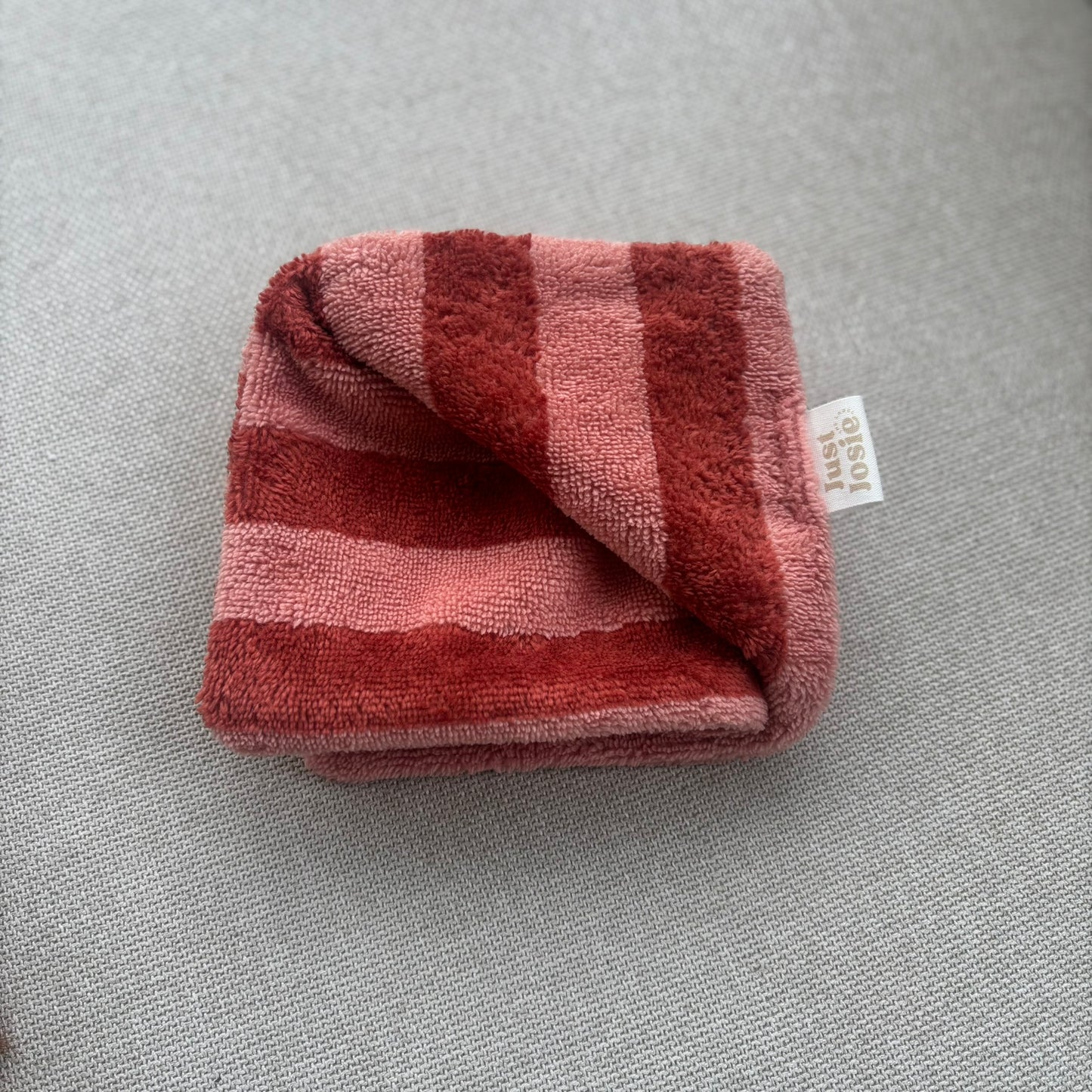 Pfötchentuch - Gestreift Rot/Rosa -Limited Edition