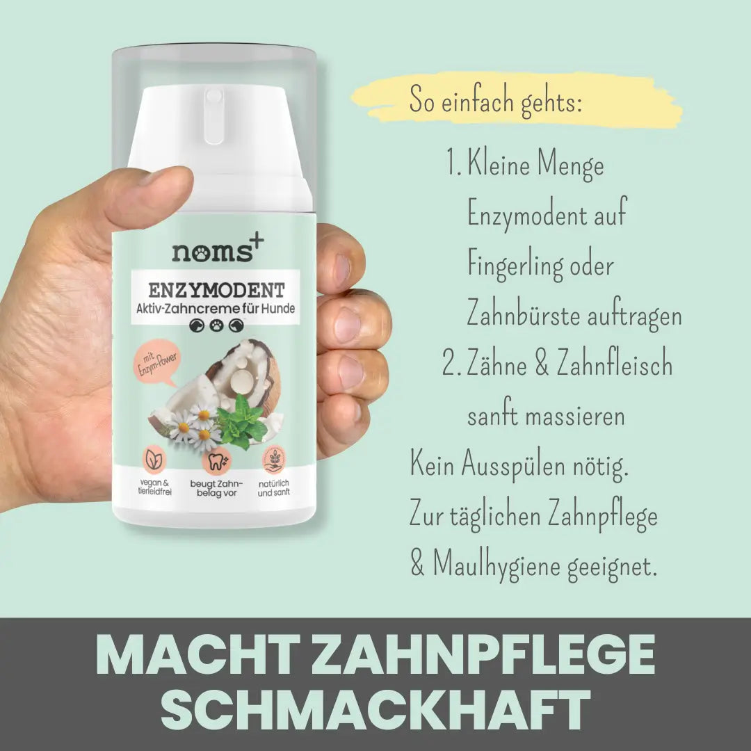 Noms+ Enzymatische Zahnpasta mit natürlicher Pflege und Präventionsformel